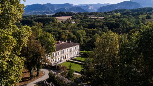 Vue aérienne du Manoir